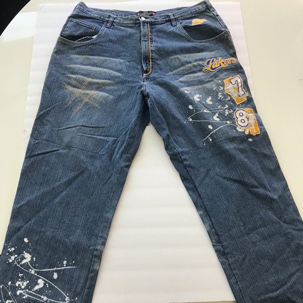 Unk Lakers Jeans size 40 Kobe #8 NBA Denim Rare